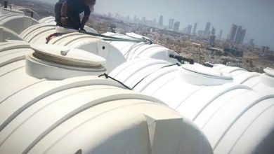 لحام خزانات الفيبر جلاس بالرياض 